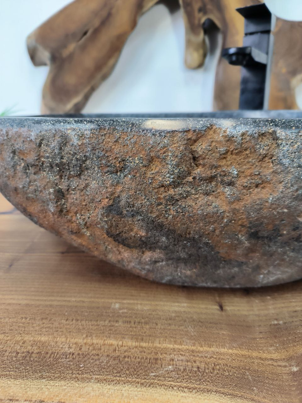 Раковина из речного камня RS-65858 50х38х15 из натурального камня