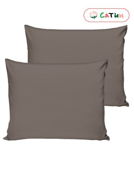 Наволочка комплект 2шт сатин Milky Garden "Зола" 50x70 см на молнии