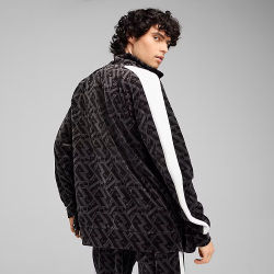 PUMA X SQUID GAME БАРХАТНАЯ ТОЛСТОВКА, ЧЕРНЫЙ