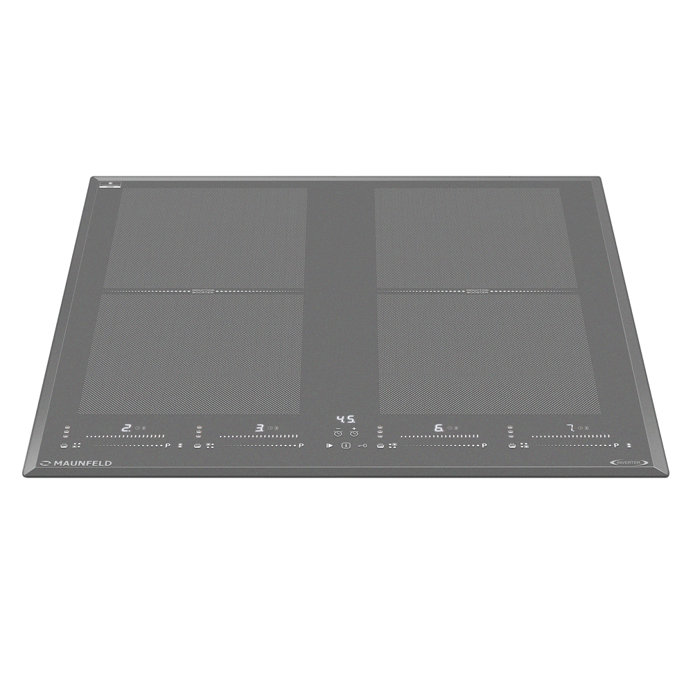 Индукционная варочная панель с двумя Flex Zone и Booster MAUNFELD CVI594SF2LGR Inverter
