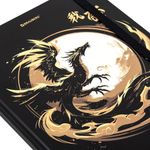 Дневник 1-11 класс 48 л., твердый, BRAUBERG, матовая ламинация, резинка, закладка-ляссе, с подсказом, "Дракон", 107240