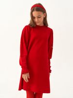 Платье для девочки с длинным рукавом AT1039 красный