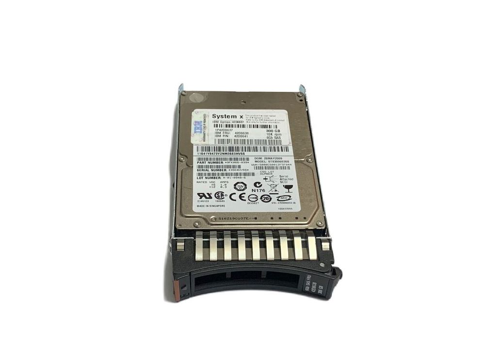 Жесткий диск IBM 300GO 10K 6GO, PS SAS 2.5IN SFF SLIM-HS 42D0641