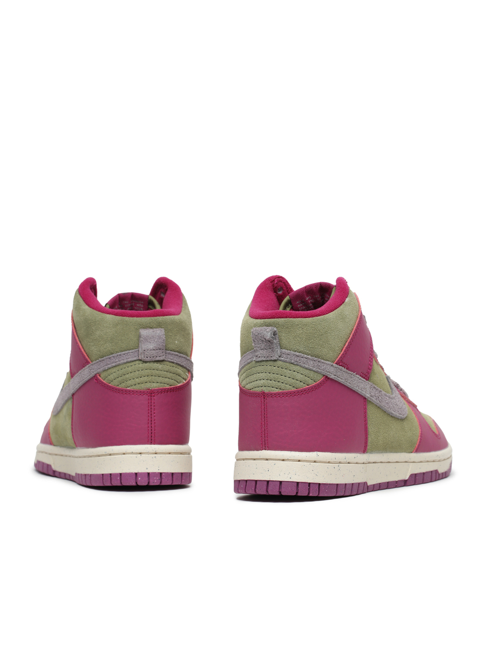 Кроссовки Высокие Из Кожи/замши Nike Dunk High Dynamic Berry (W)