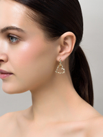 Серьги "Wood Love" Gold