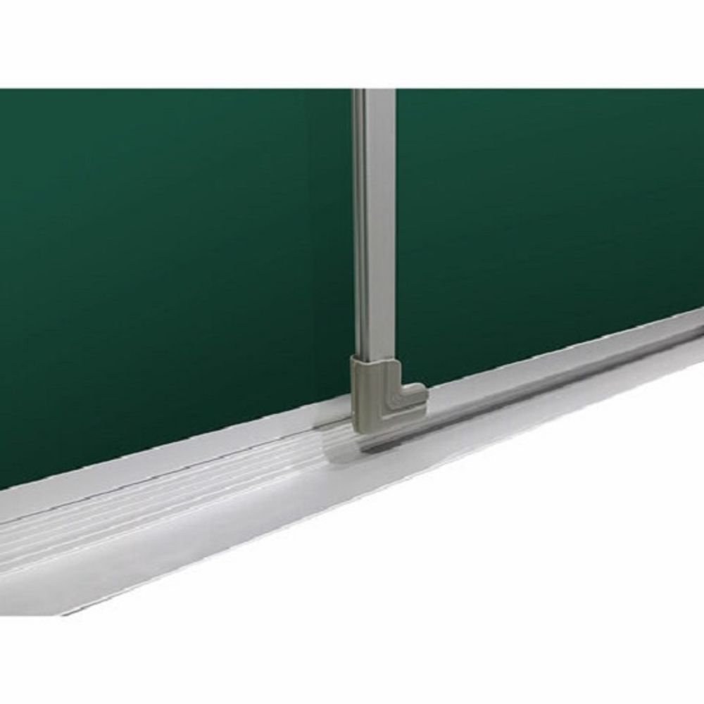 Доска меловая магнитная 100*170/340см, Boardsys, 3 элемента, 5 рабочих поверхностей, зеленая