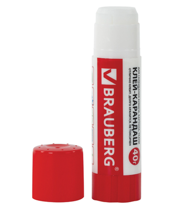 Клей-карандаш BRAUBERG, 40 г, 222928