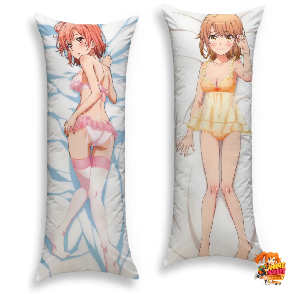 Дакимакура Yahari Ore no Seishun Love Comedy wa Machigatteiru Юи Юигахама и Ироха Ишики