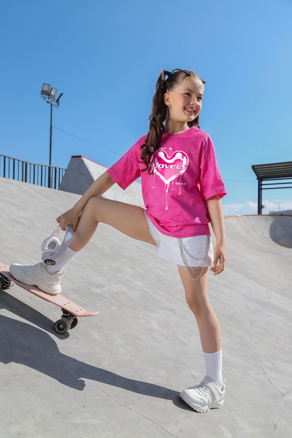 Фуфайка (футболка) для дев. Ривьера-1 Виотекс РОЗОВЫЙ