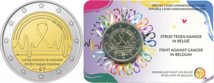 Бельгия 2 евро, 2024 Борьба с раком в Бельгии