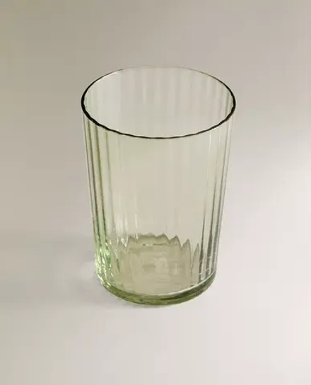 ZARA HOME СТЕКЛЯННЫЙ СТАКАН ДЛЯ ПРОХЛАДИТЕЛЬНЫХ НАПИТКОВ, ЗЕЛЕНЫЙ
