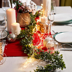 Гирлянда Роса на серебряном проводе