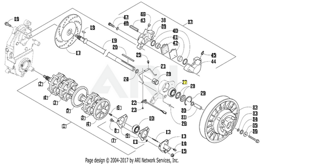 Подшипник Arctic Cat 1602-986