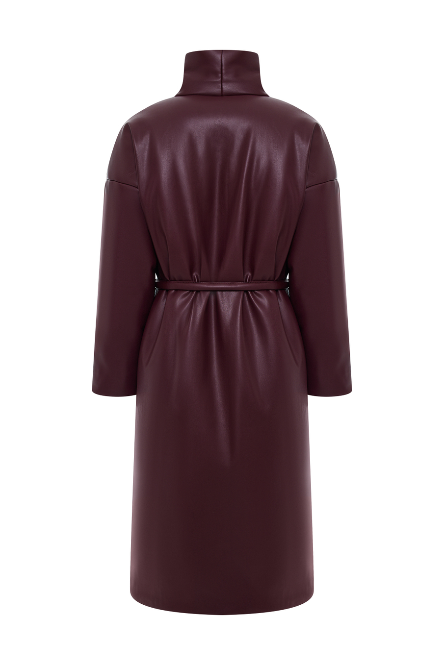 Пальто из экокожи