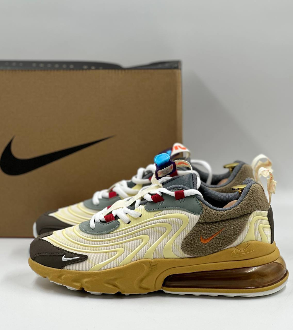 Кроссовки Nike Air Max 270 React Travis #A371 (желт.)