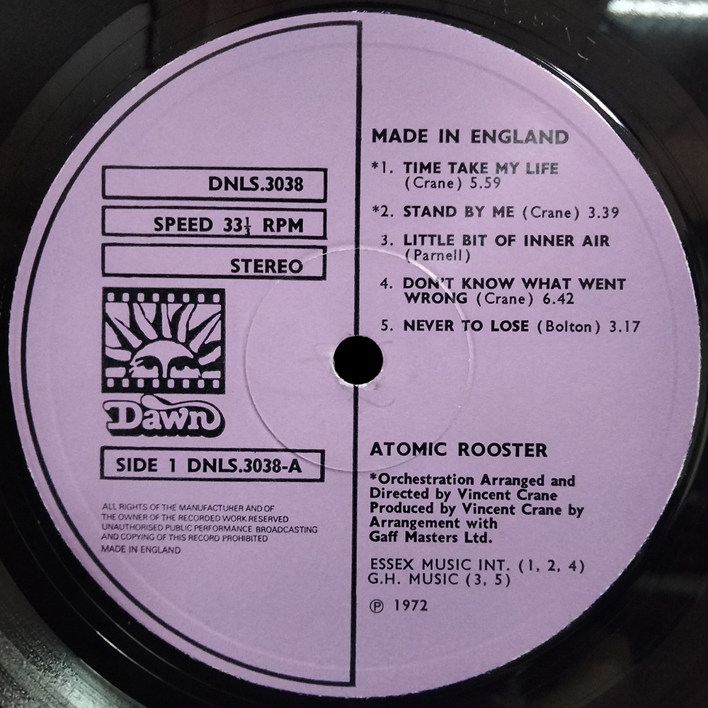 Atomic Rooster / Made in England (LP)