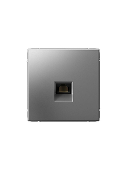 Розетка компьютерная ArtGallery RJ45 кат.6A механизм сталь SE GAL000986