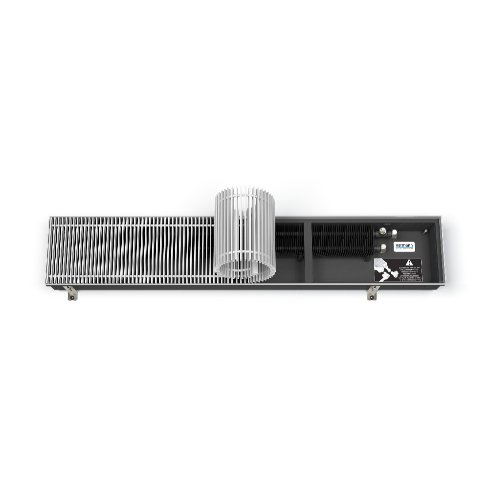 Конвектор внутрипольный Varmann Ntherm N 180.90.2400 RR U EV1, c решеткой