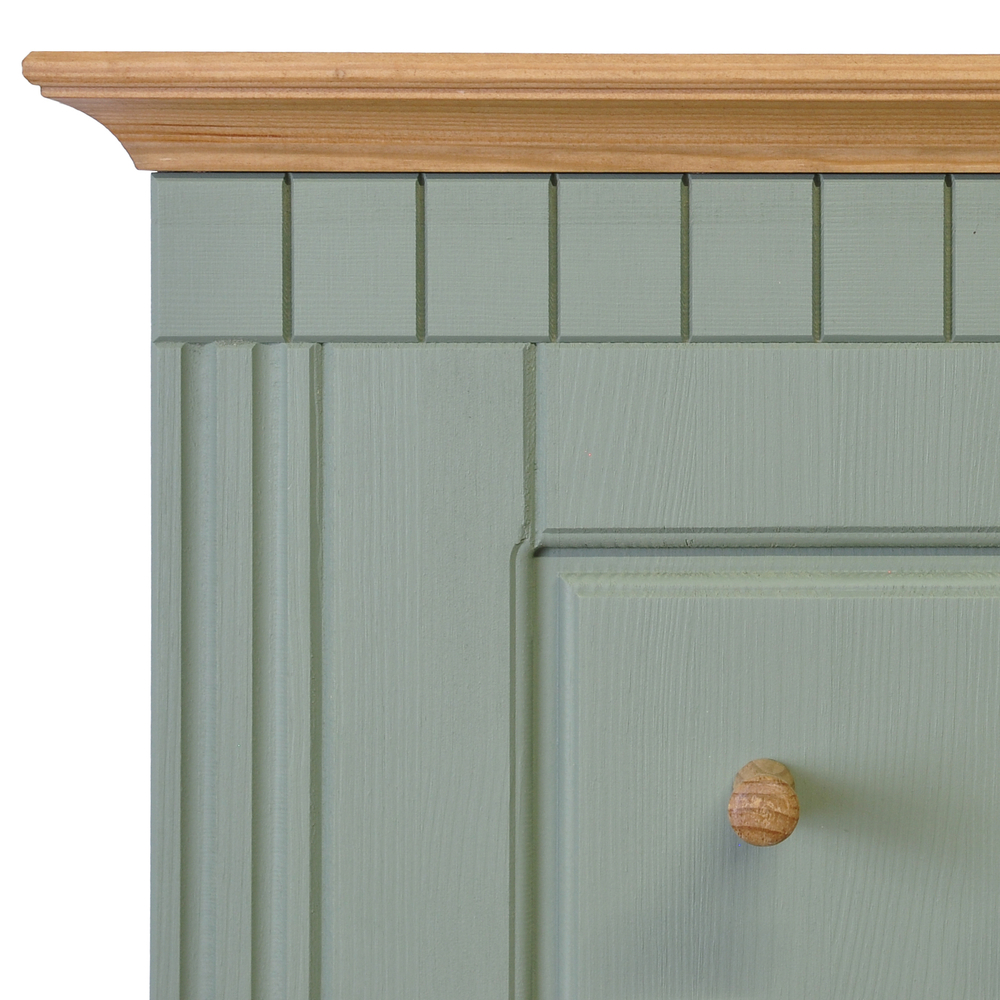 Вешалка настенная, 47х125, Неаполь, для одежды, в прихожую, из массива дерева, зеленый, 2 шт., Dipriz