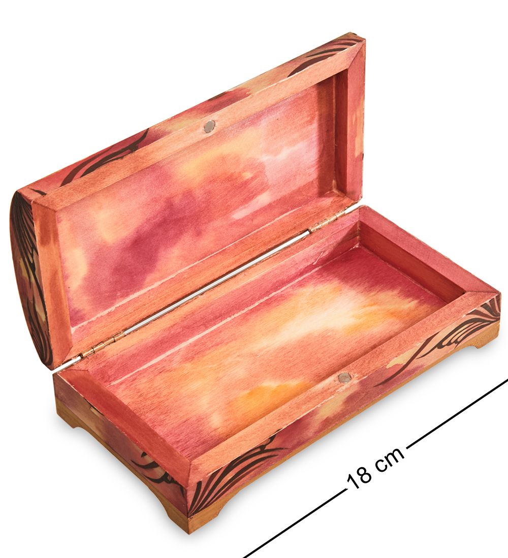 Народные промыслы МР-16/33-D Шкатулка «Альфонс Муха - Драгоценные камни. Изумруд»