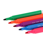 Фломастеры "Корги" в чемоданчике 24 цвета трехгранные смываемые