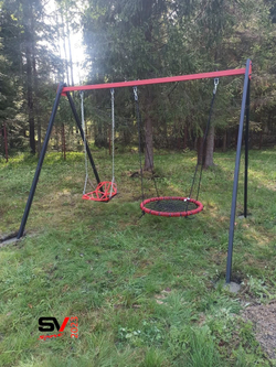 Монтаж уличных качелей Sv Sport