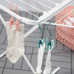 Набор прищепок со шнурками для белья IKEA SLIBB (СЛИББ), Разноцветный, 8 шт