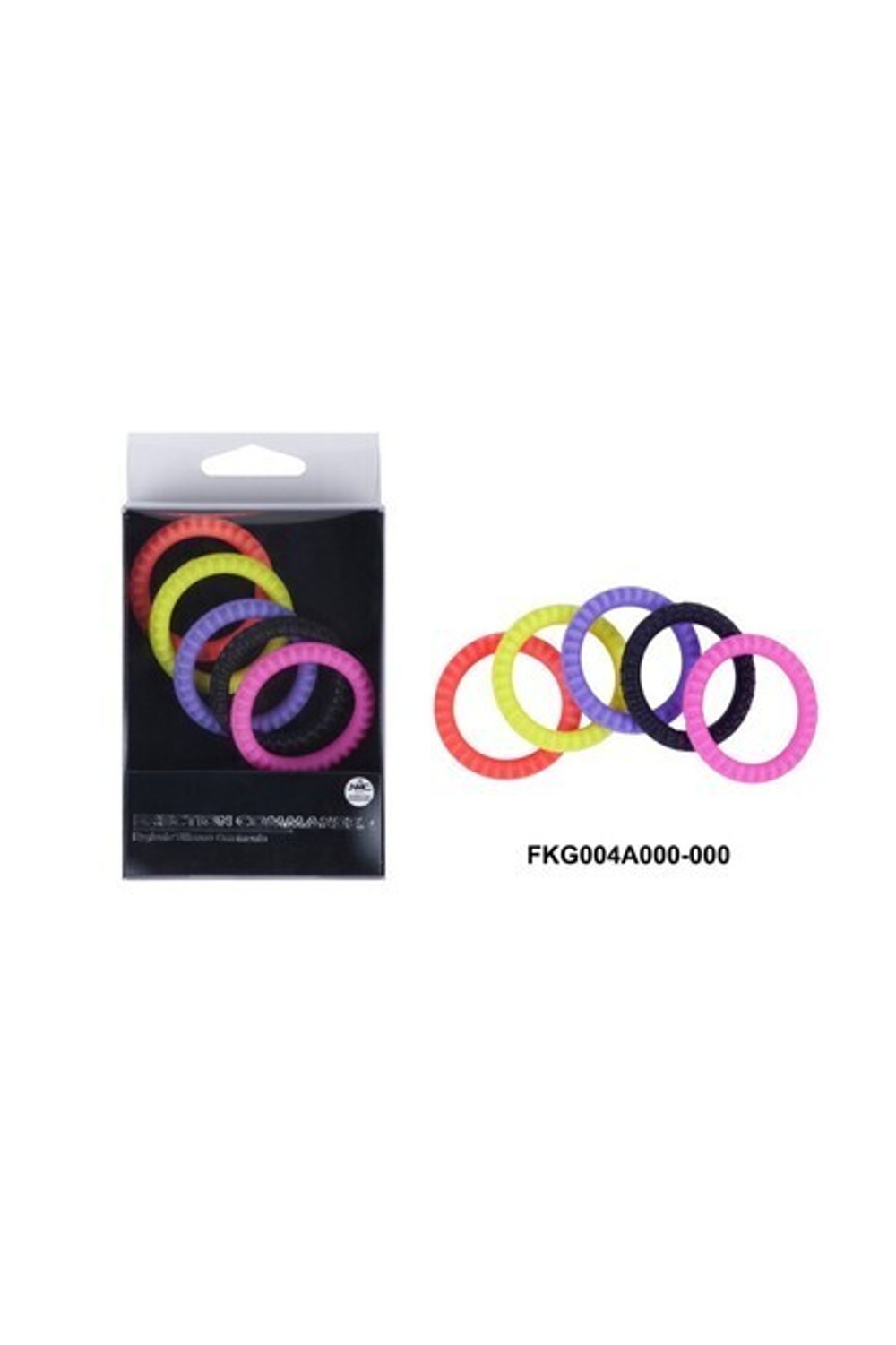 Эрекционные кольца Nmc Erction Commander (цветные, 5 шт.) 3.2 см (Цвет: разные цвета)