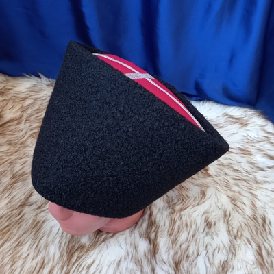 Папаха уральских казаков, черный искусственный каракуль (УКМ)