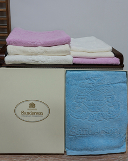 Набор полотенец 3шт Palombella Sanderson Logo pink розовый