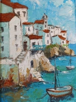 Картина маслом на стену в раме