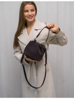 Сумка через плечо маленькая натуральная замша