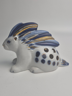 Фарфоровая статуэтка (карандашница) Дикобраз, ЛФЗ