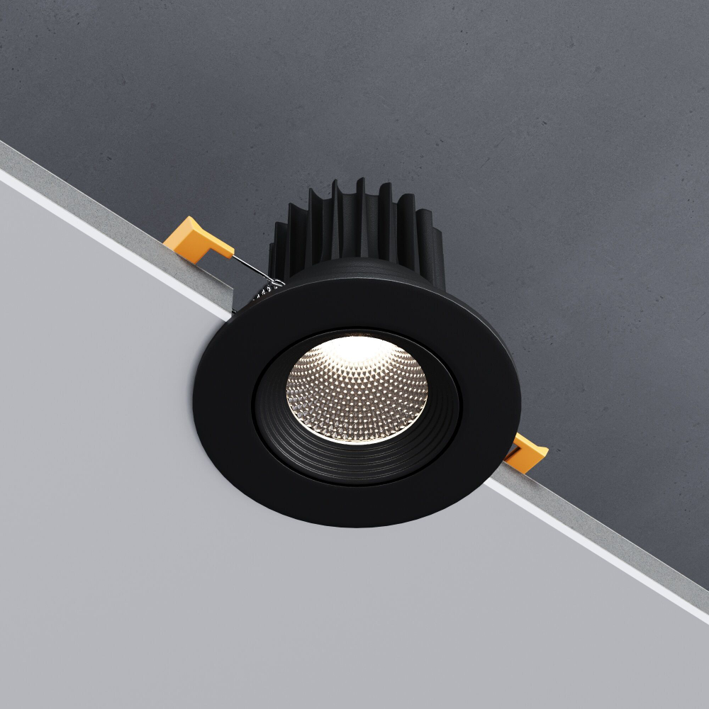Светильник встраиваемый светодиодный Even 7W 4000K черный 25094/LED