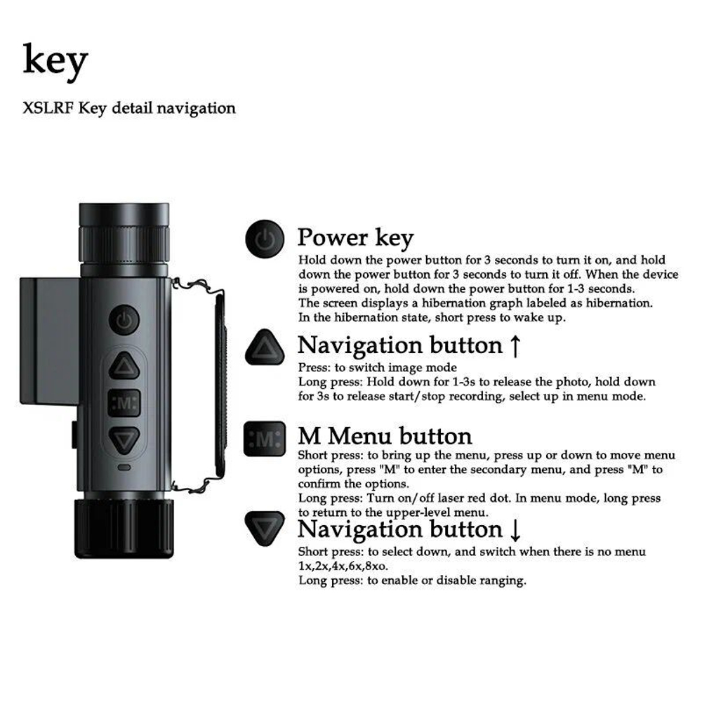 Тепловизионный монокуляр Sytong XS03-19LRF 384х288, D19мм, WiFi