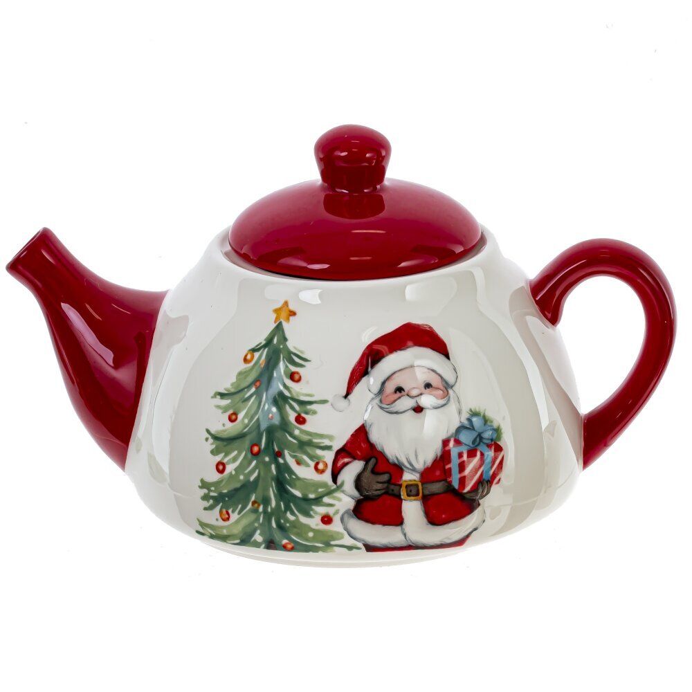 GAEM Чайник с чашкой "Новогодний подарок", 500/, 380 мл, L17,5 W10 H17 см