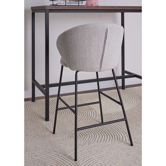 Полубарный стул Comfy, 67 см, молочная рогожка