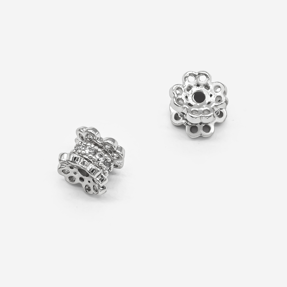 Разделитель 4,8*5,7мм, фианиты, родирование