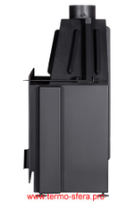 Каминная топка Экокамин Альфа 700-150 B принтинг черный шамот