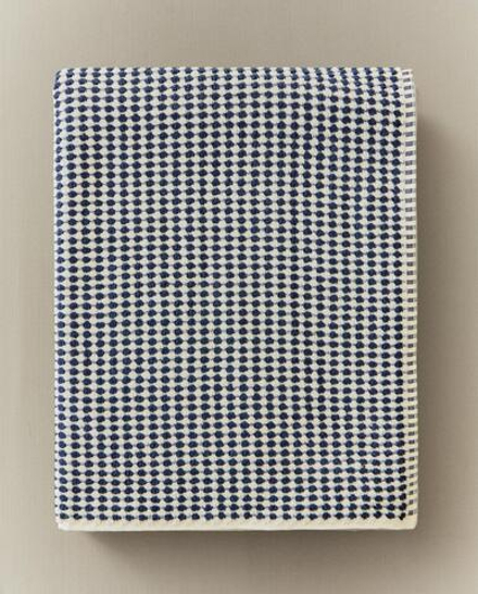 Zara Home Полотенце для лица и рук из хлопка, тёмно-синий