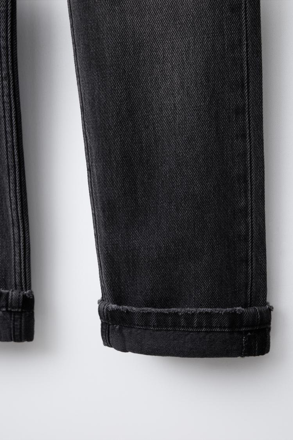 ZARA ДЖИНСЫ ПРЯМОГО КРОЯ, ЧЕРНЫЙ