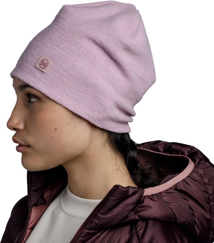 Шапка Buff Merino Fleece Hat Lilac Sand Фото 3