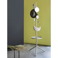 Вешалка напольная с полкой lingon, слоновая кость