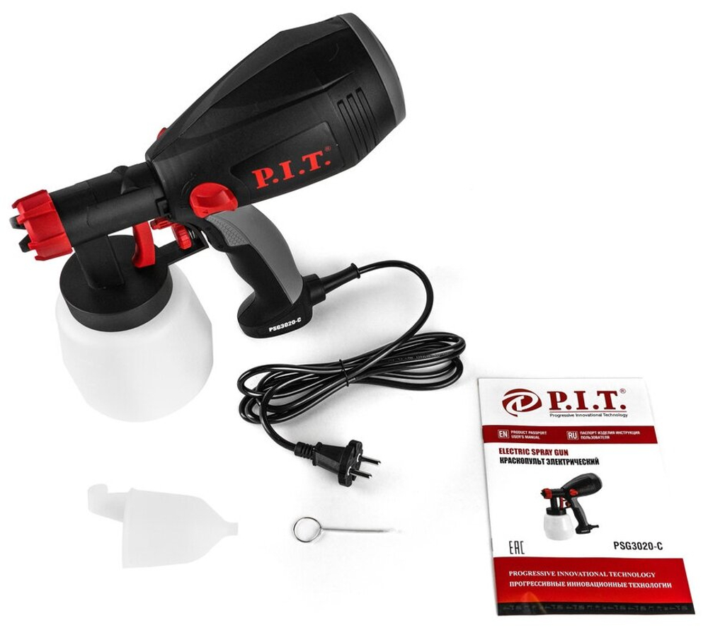 Краскораспылитель P.I.T PSG3020-C МАСТЕР 550Вт,700мл/мин,емкость 800мл