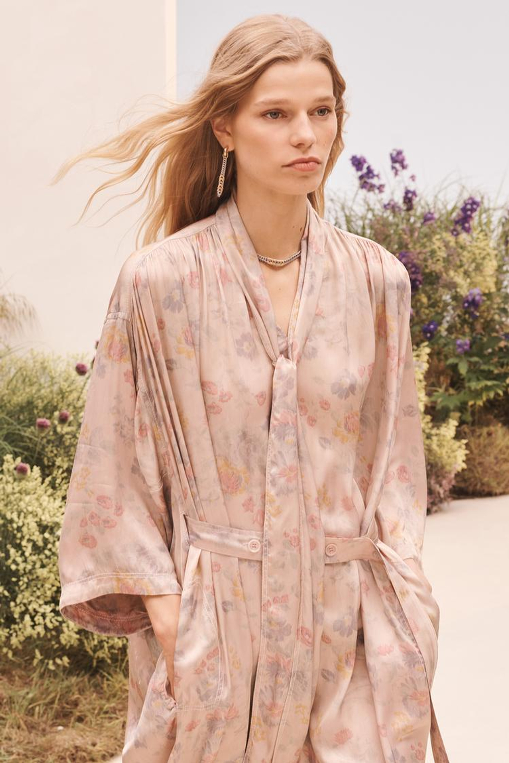 ZARA ПЛАТЬЕ ИЗ 100% ВИСКОЗЫ, С ПРИНТОМ
