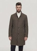 Бежевое мужское пальто