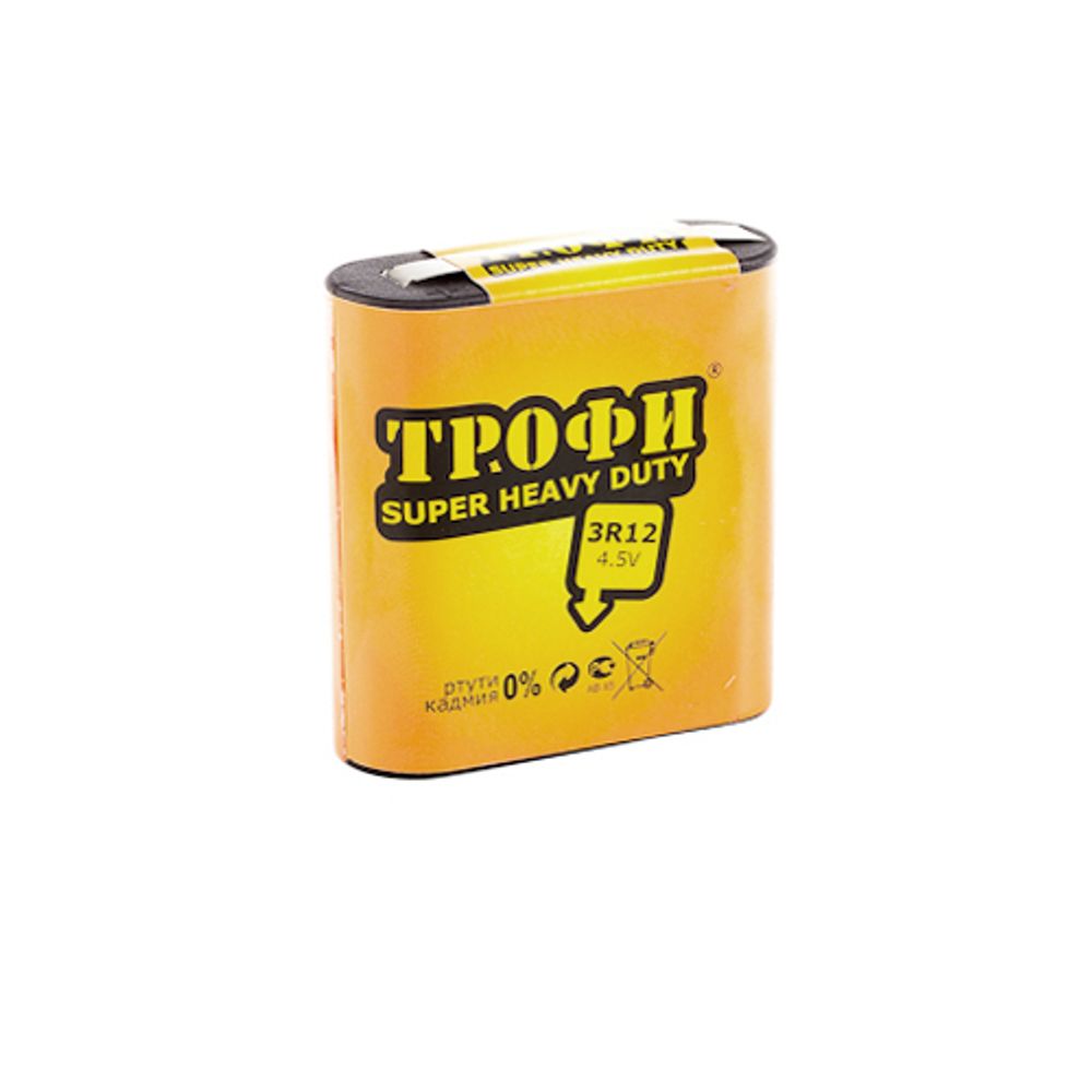 Батарейки Трофи 3R12-1S SUPER HEAVY DUTY Zinc | Трофи
