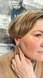 Клипсы Sarah Cov серебряного тона