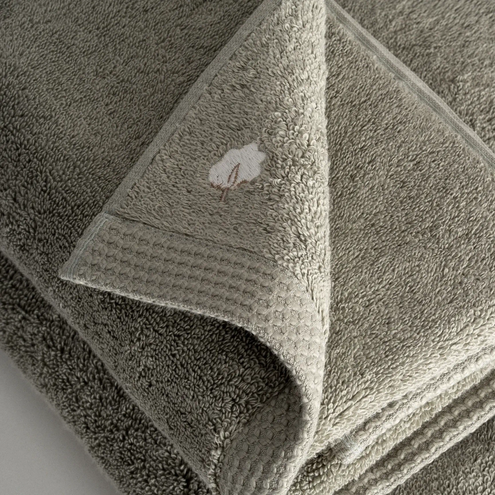 Полотенце из органического хлопка Pure Cotton 30х50 оливковый