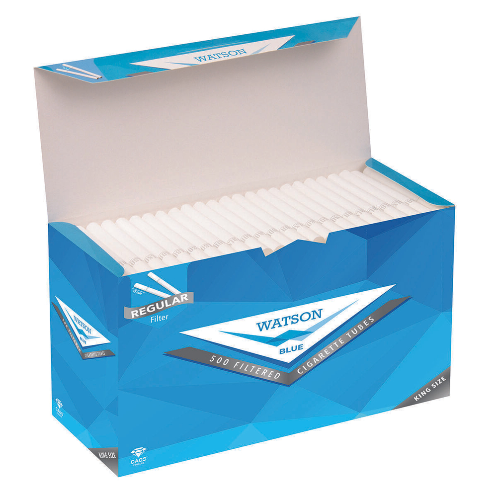 Гильзы для сигарет "Watson" KS Blue 15мм 500шт